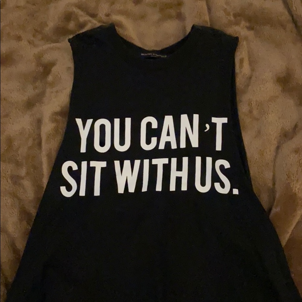 Black tank top